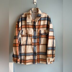 Plaid Wool-Blend Jacket- NWOT
